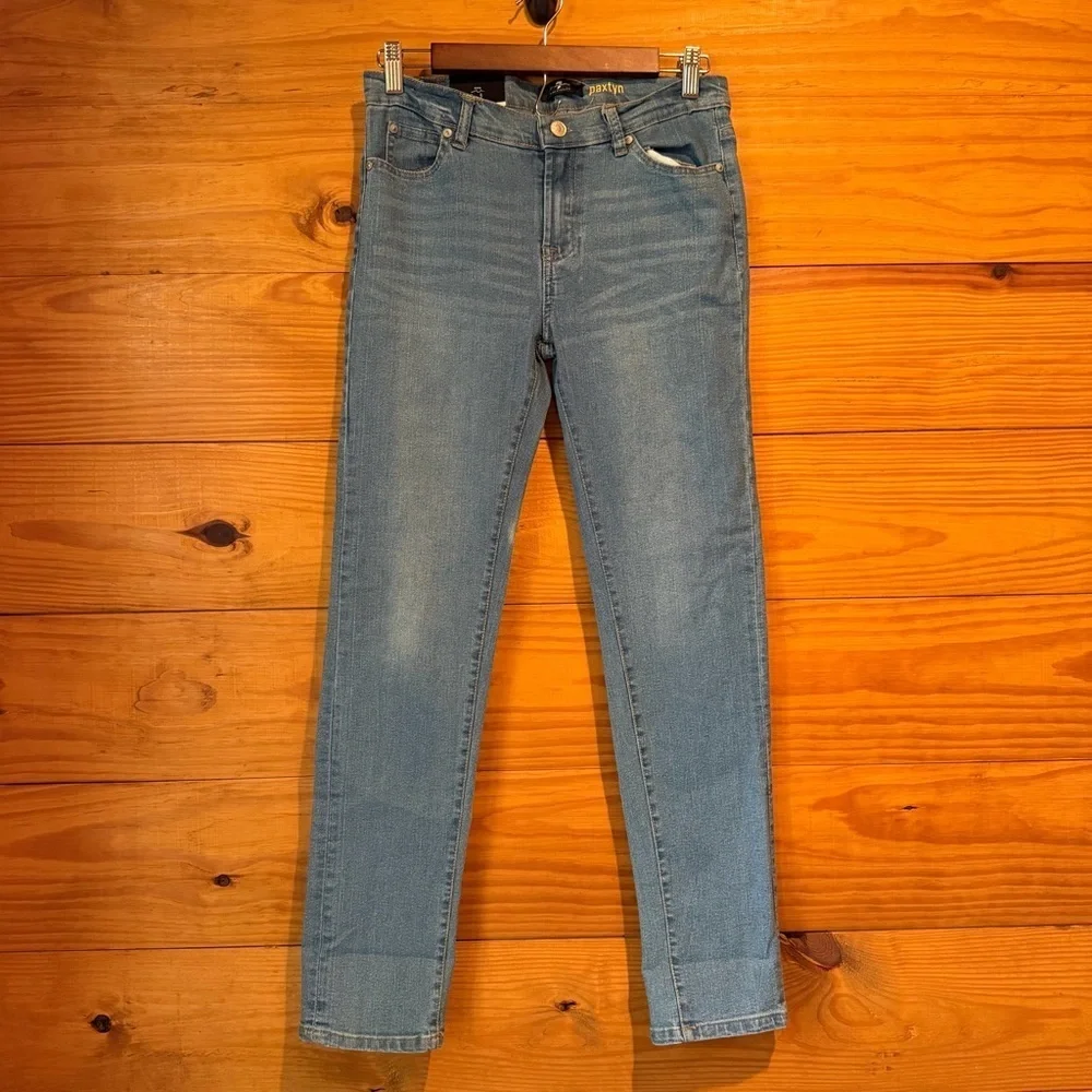 7 For All Mankind Girls Paxtyn Skinny Denim Jeans 14 NWT SVM43055